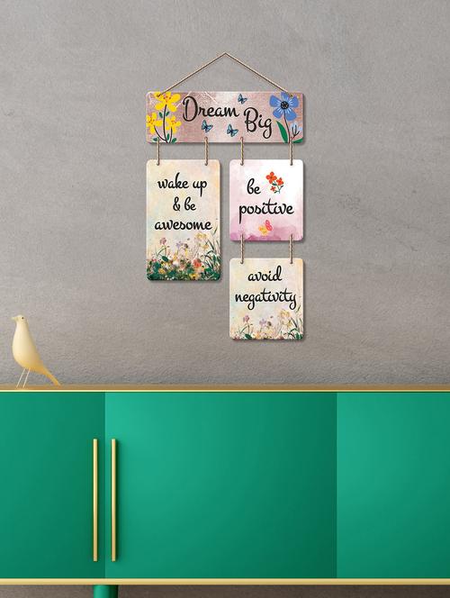 dream big decorative wooden wall hanger for home decor office(wh_6518n) - 19121100 - Very Small Image - 1