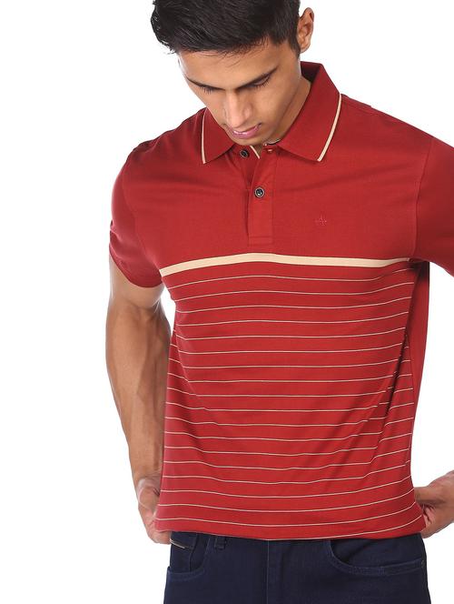 red striped polo t-shirt - 19123886 - Very Small Image - 1