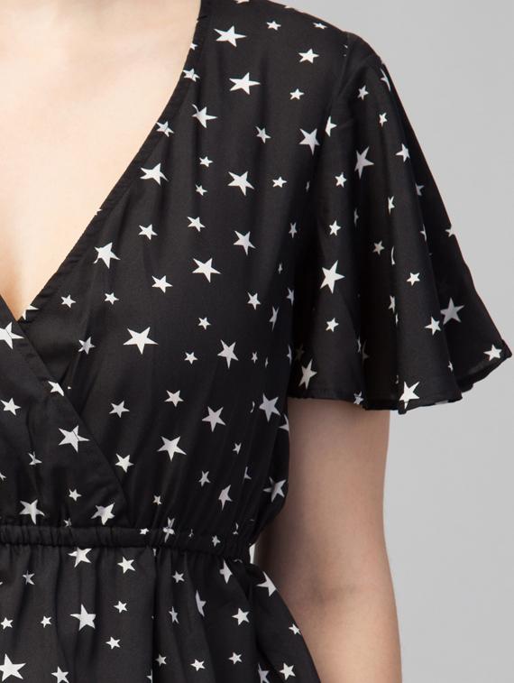 women's peplum overlap neck top - 19124212 - Zoom Image - 4