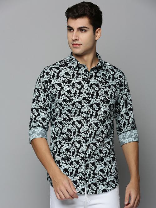 mens florals casual shirt - 19126302 - Very Small Image - 1