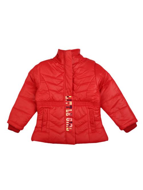 girls stand colllar solid quilted jacket  - 19126737 - Very Small Image - 1
