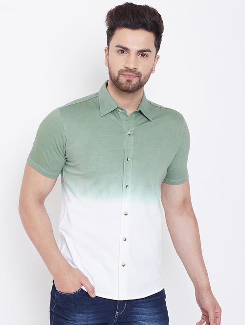 mens ombre casual shirt - 19126862 - Very Small Image - 1