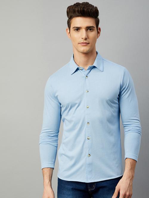 mens solid casual shirt - 19126872 - Very Small Image - 1