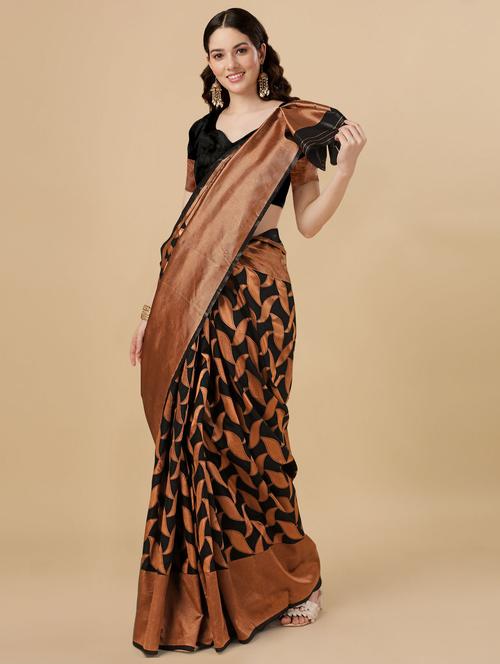 women's banarasi saree - 19127423 - Very Small Image - 1
