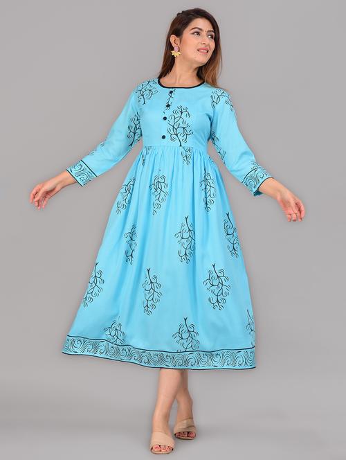 women's flared kurta - 19128152 - Very Small Image - 1