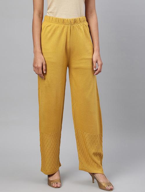 yellow acrylic bottom wear - 19128659 - Very Small Image - 1