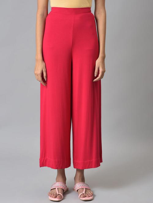 pink viscose palazzos - 19128712 - Very Small Image - 1