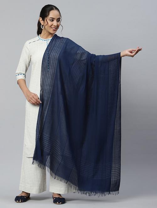 self design cotton dupatta - 19128759 - Very Small Image - 1