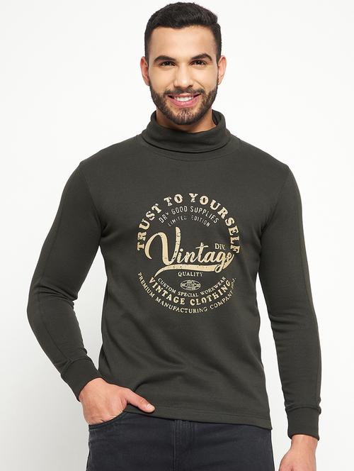 high neck chest printed t-shirt  - 19131453 - Very Small Image - 1