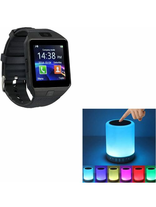 smart watch and night light bluetooth speaker gift combo - 19131503 - Very Small Image - 1