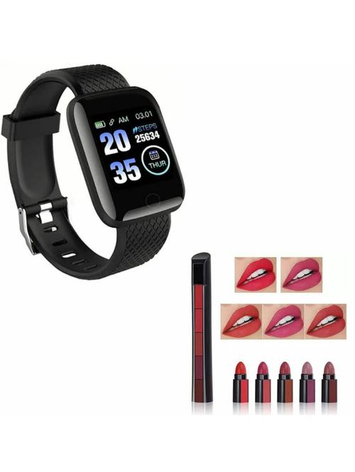 smart watch and 5 colors 1 lipstcik gift combo - 19131513 - Very Small Image - 1