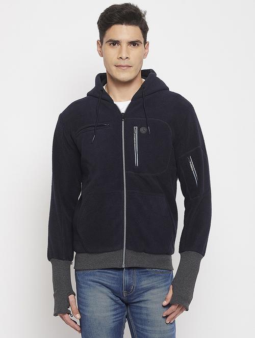 blue cotton blend sweatshirt - 19131667 - Very Small Image - 1