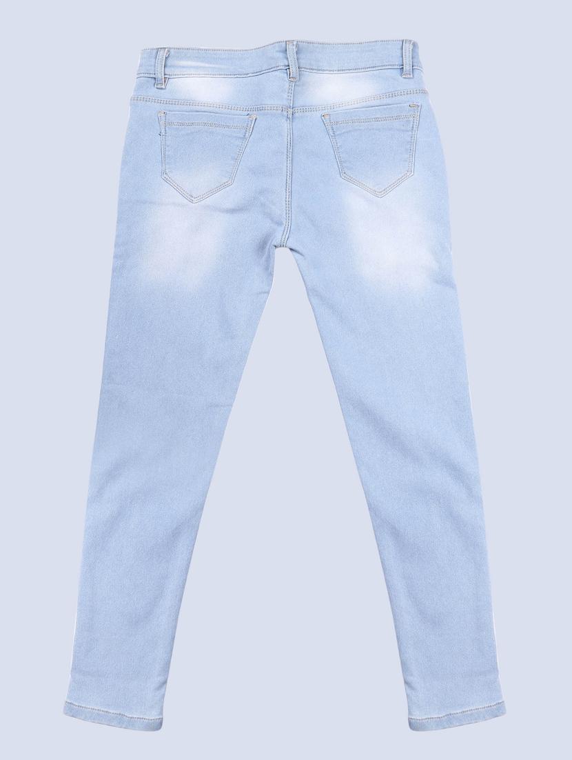 girls light blue washed denim jean - 19134322 - Standard Image - 1
