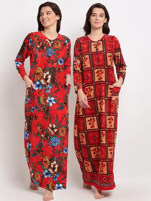 pack of 2 printed nighties - 19136536 - Very Small Image - 1
