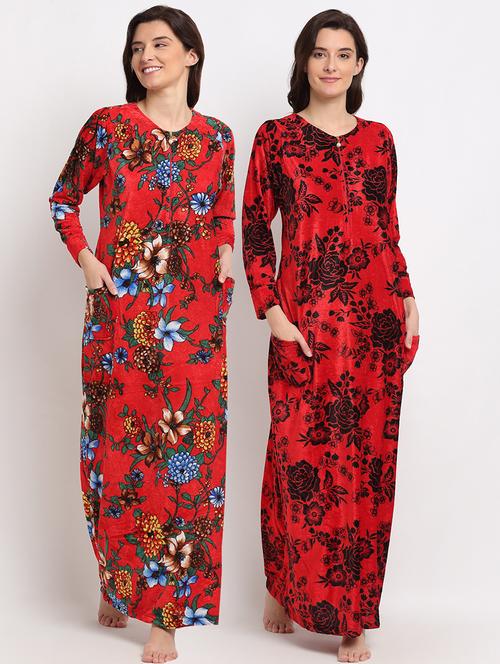 pack of 2 printed nighties - 19136541 - Very Small Image - 1