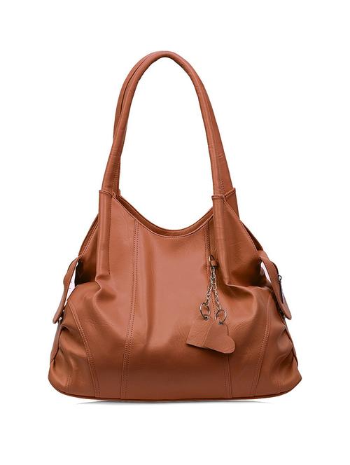 tan coloured leatherette regular sling bag - 19136686 - Very Small Image - 1