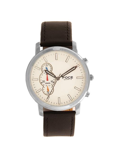 leather strap analog watch - 19137416 - Very Small Image - 1