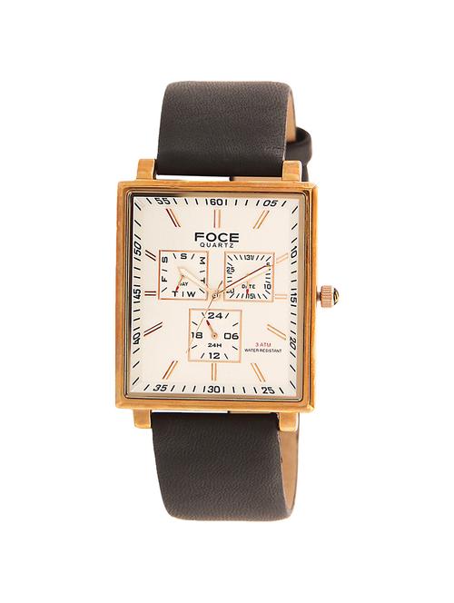 leather strap analog watch - 19137428 - Very Small Image - 1