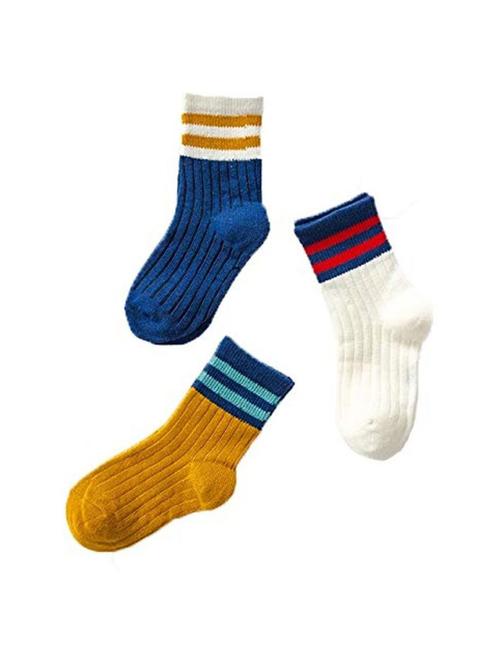 pack of 3 solid multi coloured above ankle length socks - 19137663 - Very Small Image - 1