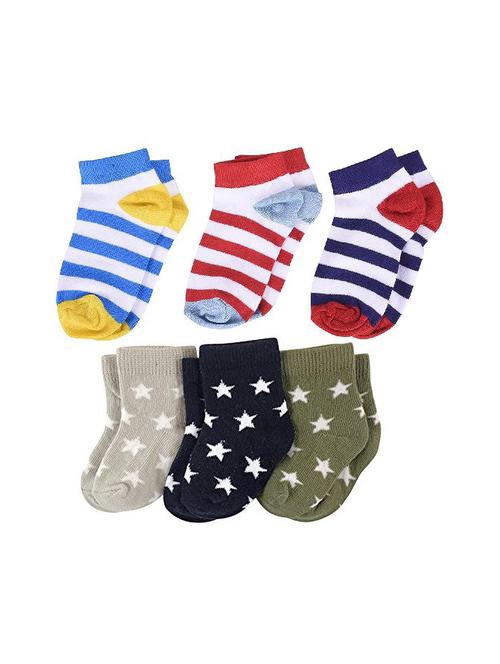 kids pack of 6 ankle length sock - 19137714 - Very Small Image - 1