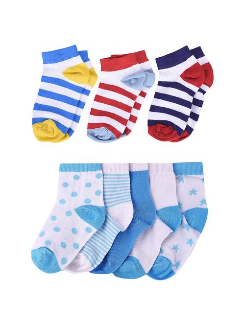 kids pack of 8 ankle length sock - 19138214 - Very Small Image - 1