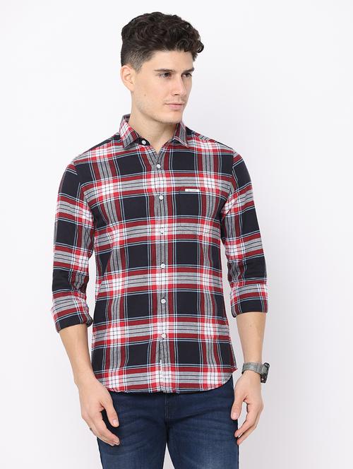 red cotton casual shirt - 19138228 - Very Small Image - 1