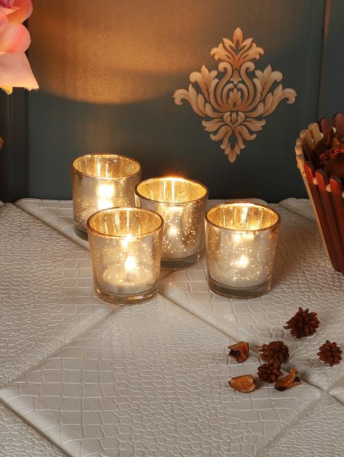gold tealight holder set - 19138411 - Very Small Image - 1