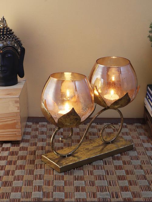 beige tealight holder set - 19138422 - Very Small Image - 1