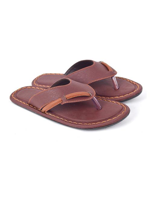 men brown slip on sandal - 19138552 - Very Small Image - 1
