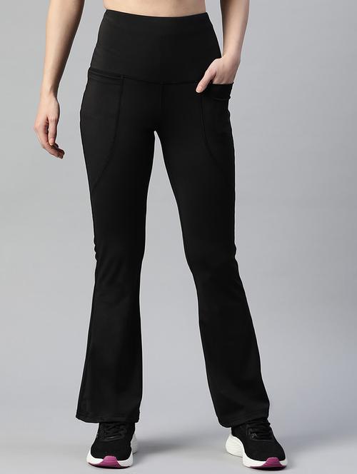 high rise solid track pant - 19139012 - Very Small Image - 1