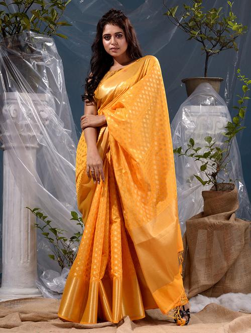 self design banarasi saree - 19139109 - Very Small Image - 1