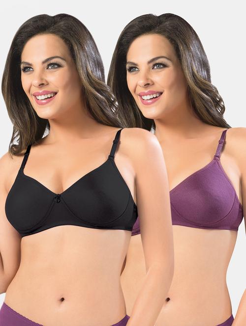 set of 2 solids t-shirt bras - 19139370 - Very Small Image - 1