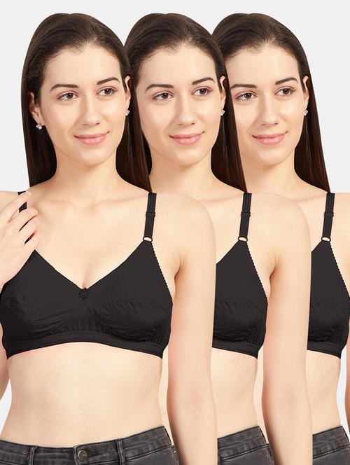 pack of 3 cotton regular bra - 19139391 - Very Small Image - 1