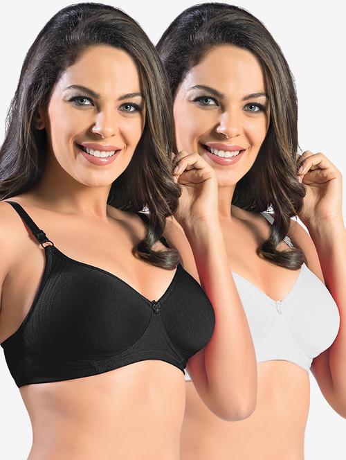 set of 2 solids t-shirt bras - 19139410 - Very Small Image - 1