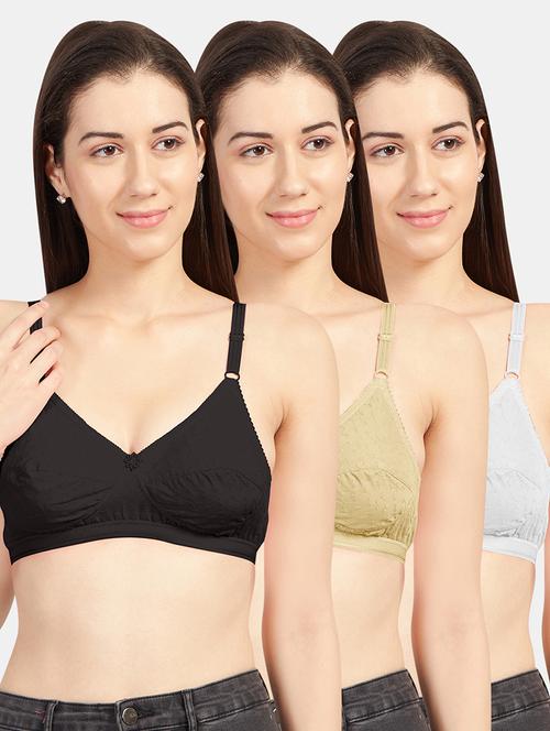 women cotton regular bra combo - 19139613 - Very Small Image - 1