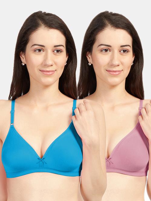 women pack of 2 solid bra combo - 19139707 - Very Small Image - 1