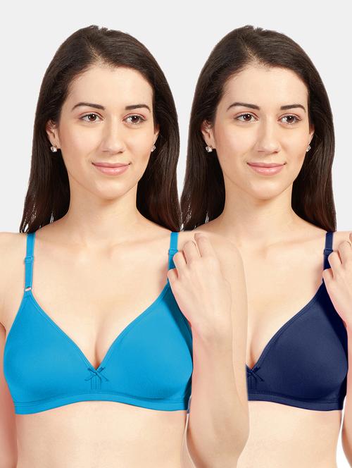 women pack of 2 solid bra combo - 19139717 - Very Small Image - 1