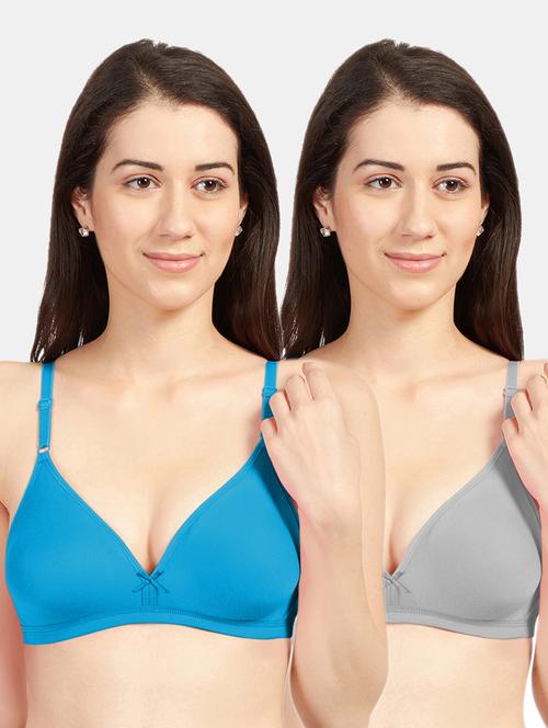 women pack of 2 solid bra combo - 19139755 - Very Small Image - 1