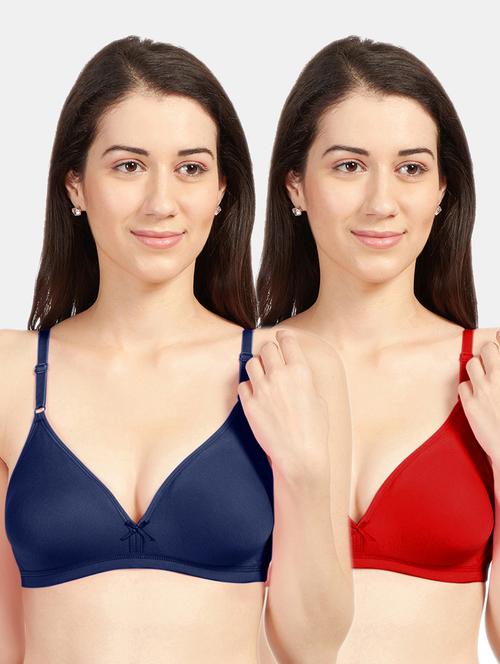 women pack of 2 solid bra combo - 19139789 - Very Small Image - 1