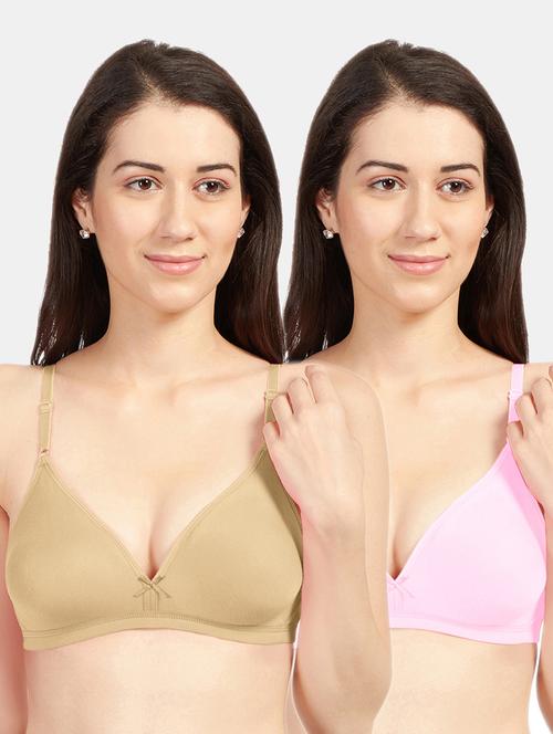 Women Pack Of 2 Solid Bra Combo - 19139792 - Very Small Image - 1