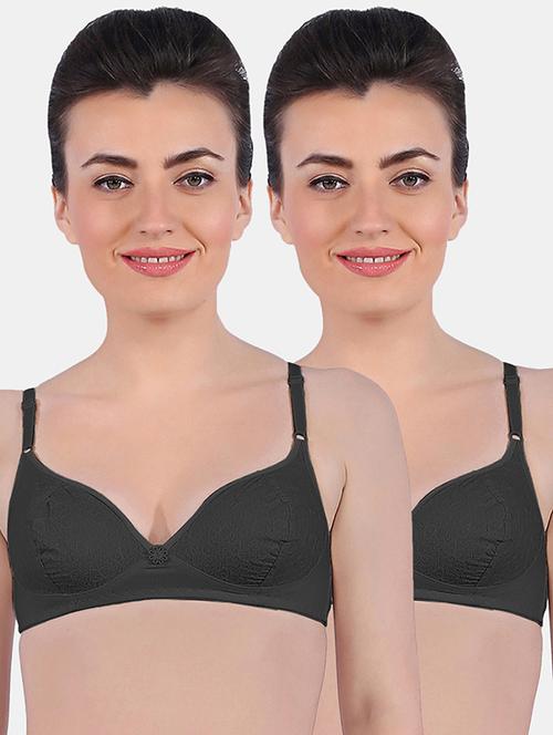 women solid bra combo - 19139923 - Very Small Image - 1