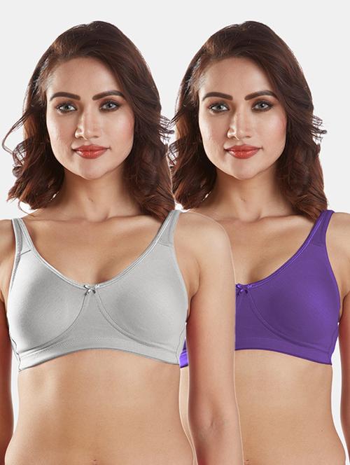set of 2 solids sports bra - 19139987 - Very Small Image - 1