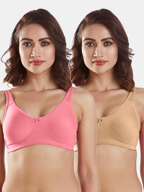 set of 2 solids sports bra - 19140006 - Very Small Image - 1
