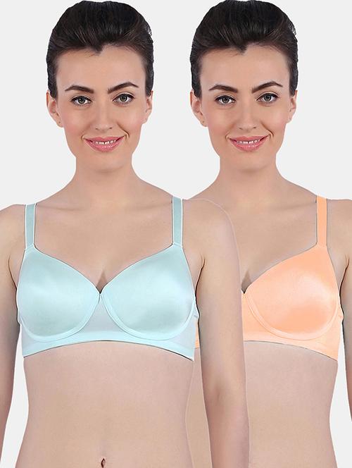 women pack of 2 solid bra combo - 19140107 - Very Small Image - 1