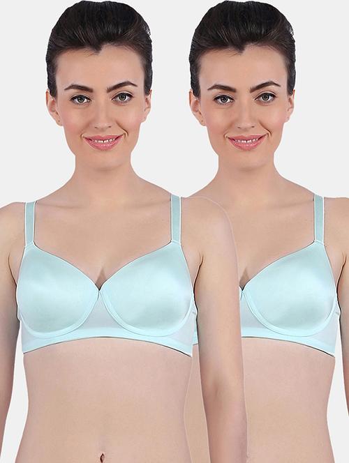 women pack of 2 solid bra combo - 19140113 - Very Small Image - 1