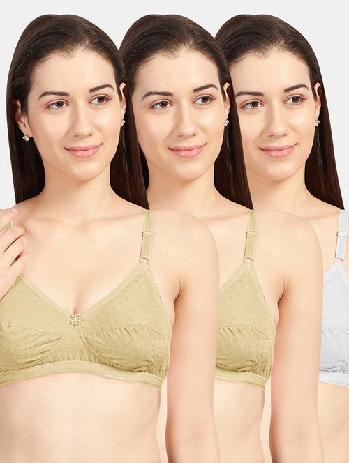 pack of 3 solid bra combo - 19140221 - Very Small Image - 1