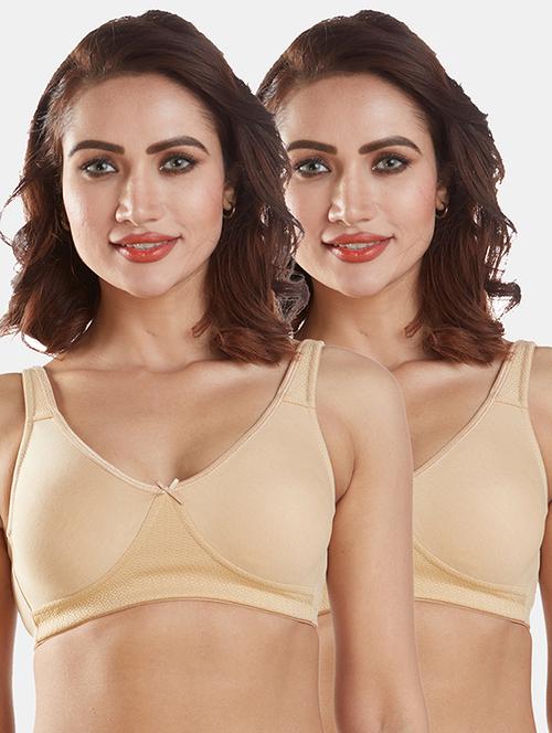 women pack of 2 solid bra combo - 19140359 - Very Small Image - 1