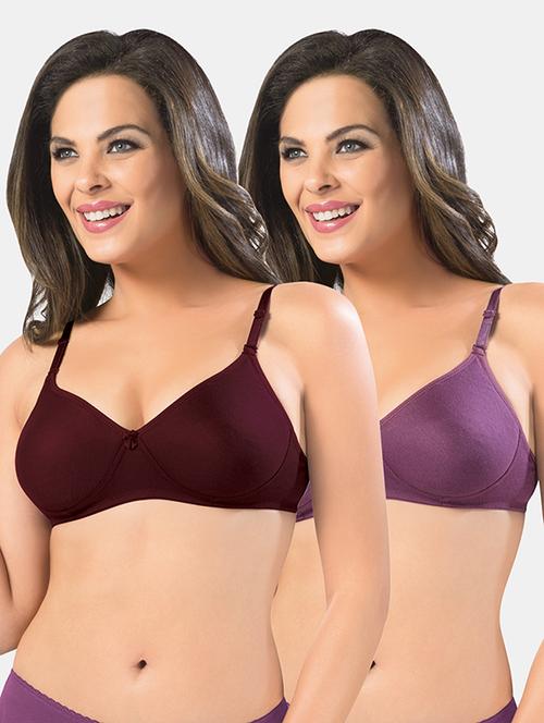 pacl of 2 solid bra combo - 19141085 - Very Small Image - 1