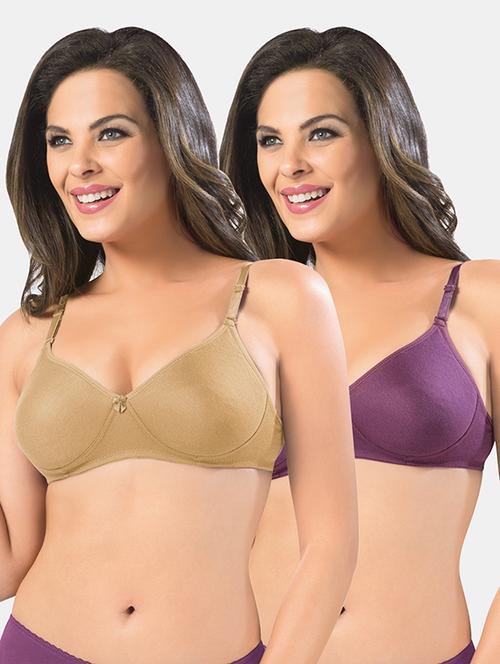 pacl of 2 solid bra combo - 19141092 - Very Small Image - 1