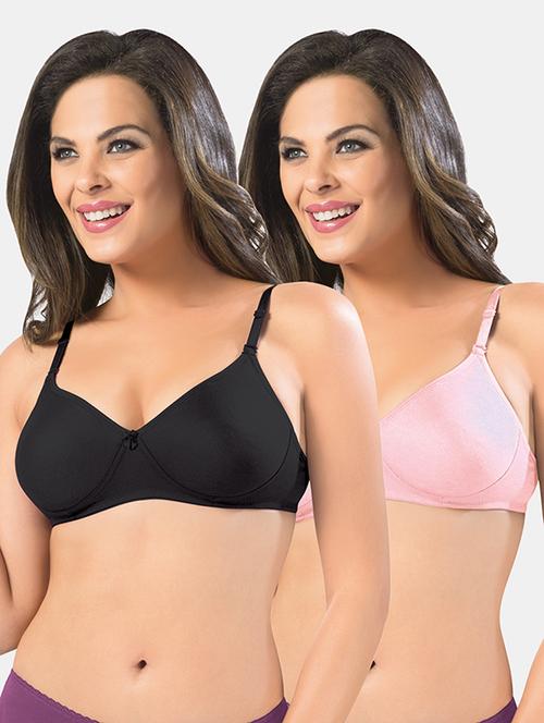 pacl of 2 solid bra combo - 19141096 - Very Small Image - 1